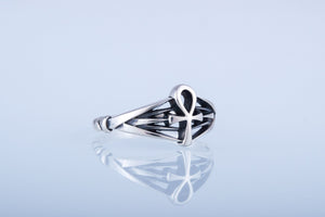 Ankh Egypt Ring Sterling Silver Jewelry - vikingworkshop