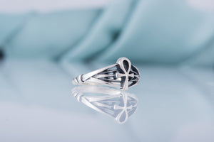 Ankh Egypt Ring Sterling Silver Jewelry - vikingworkshop