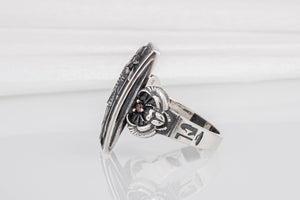 Egypt Ring with Anubis Sterling Silver - vikingworkshop