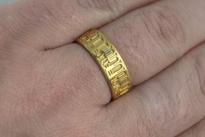 Tyet Symbol Ring Gold Egypt Jewelry - vikingworkshop