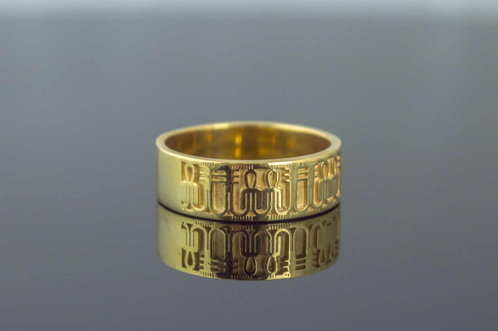 Tyet Symbol Ring Gold Egypt Jewelry - vikingworkshop