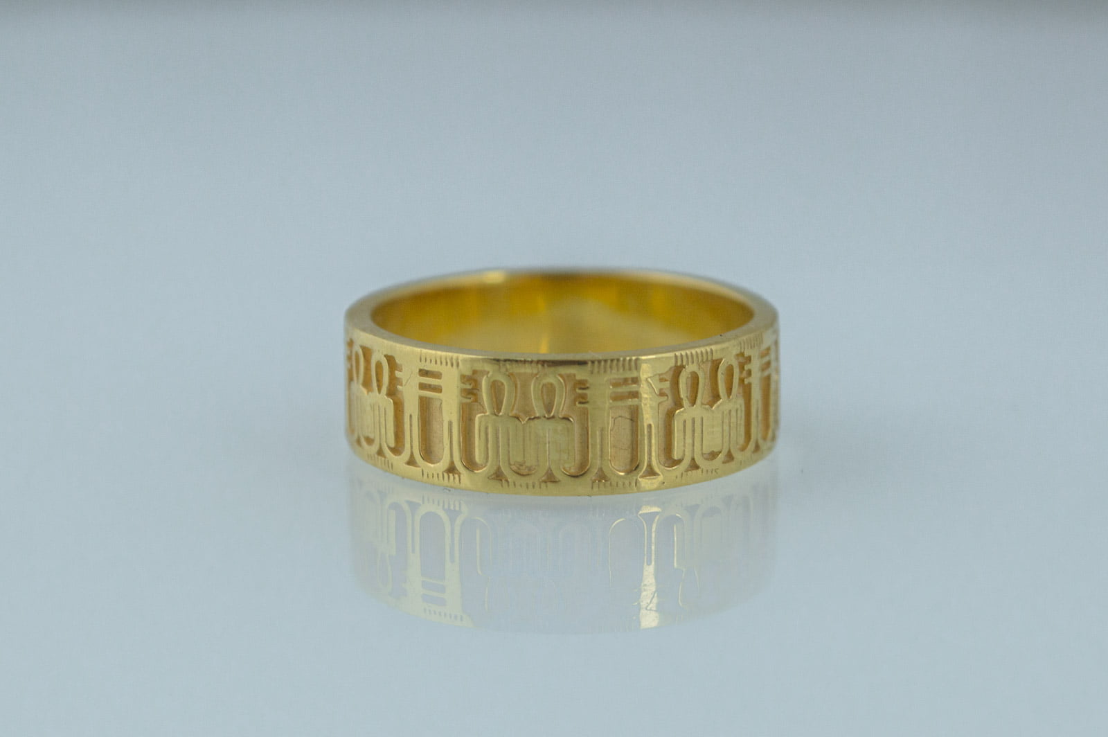 Tyet Symbol Ring Gold Egypt Jewelry - vikingworkshop