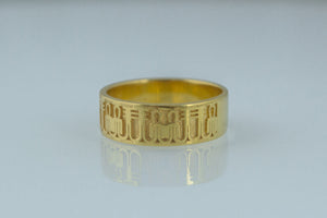 Tyet Symbol Ring Gold Egypt Jewelry - vikingworkshop