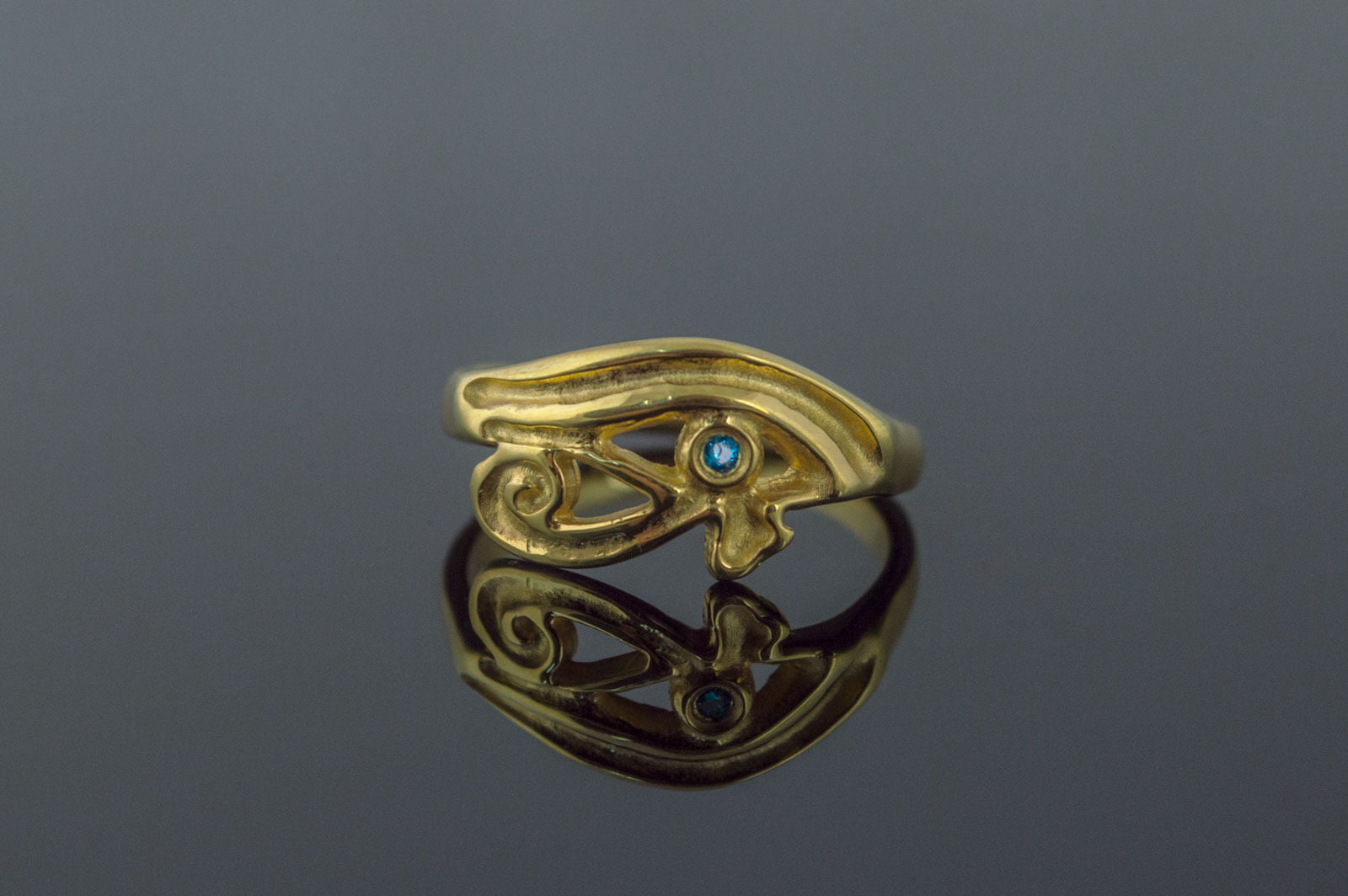 Uadjet Ring Gold Egypt Jewelry - vikingworkshop