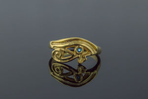 Uadjet Ring Gold Egypt Jewelry - vikingworkshop