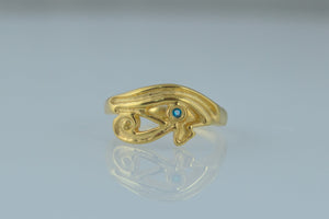 Uadjet Ring Gold Egypt Jewelry - vikingworkshop