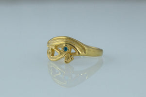 Uadjet Ring Gold Egypt Jewelry - vikingworkshop