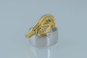 Uadjet Ring Gold Egypt Jewelry - vikingworkshop