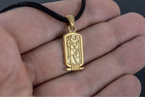 Anubis Pendant Gold Egypt Jewelry - vikingworkshop