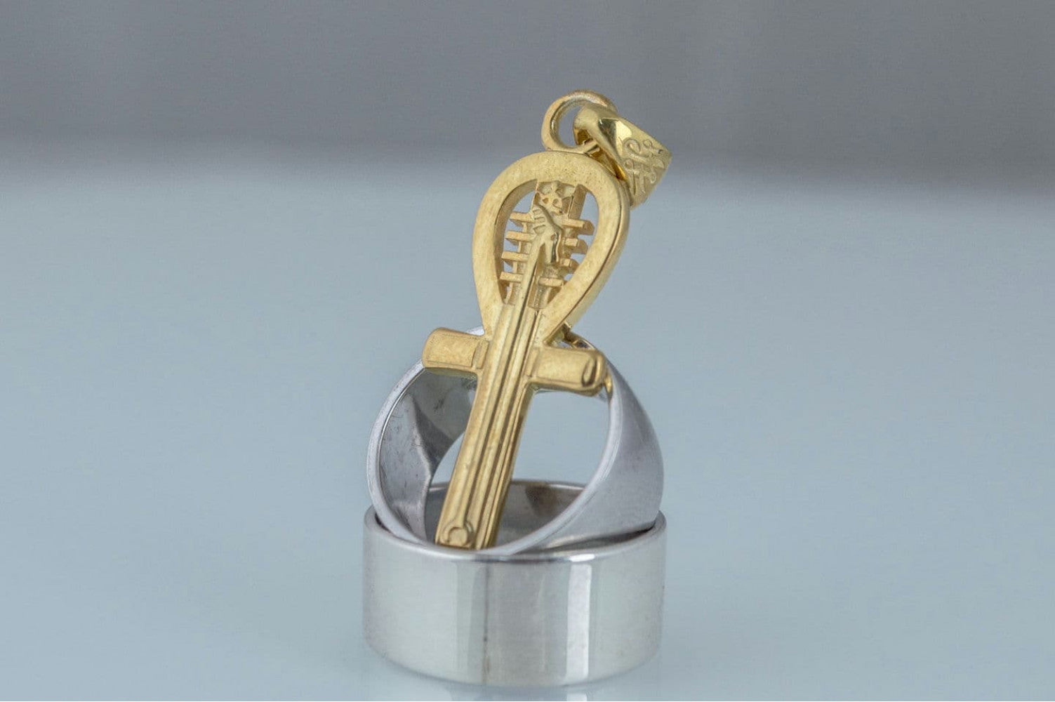 Ankh Symbol Pendant Gold Egypt Jewelry - vikingworkshop