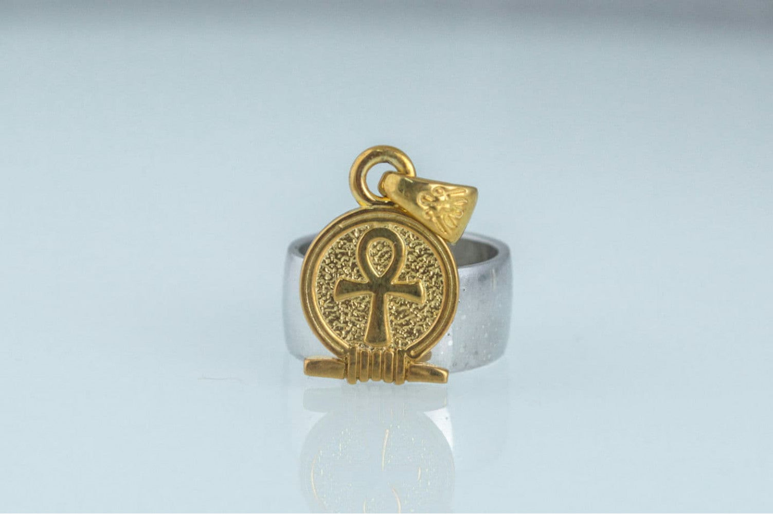 Ankh Amulet Pendant Gold Egypt Unique Jewelry - vikingworkshop