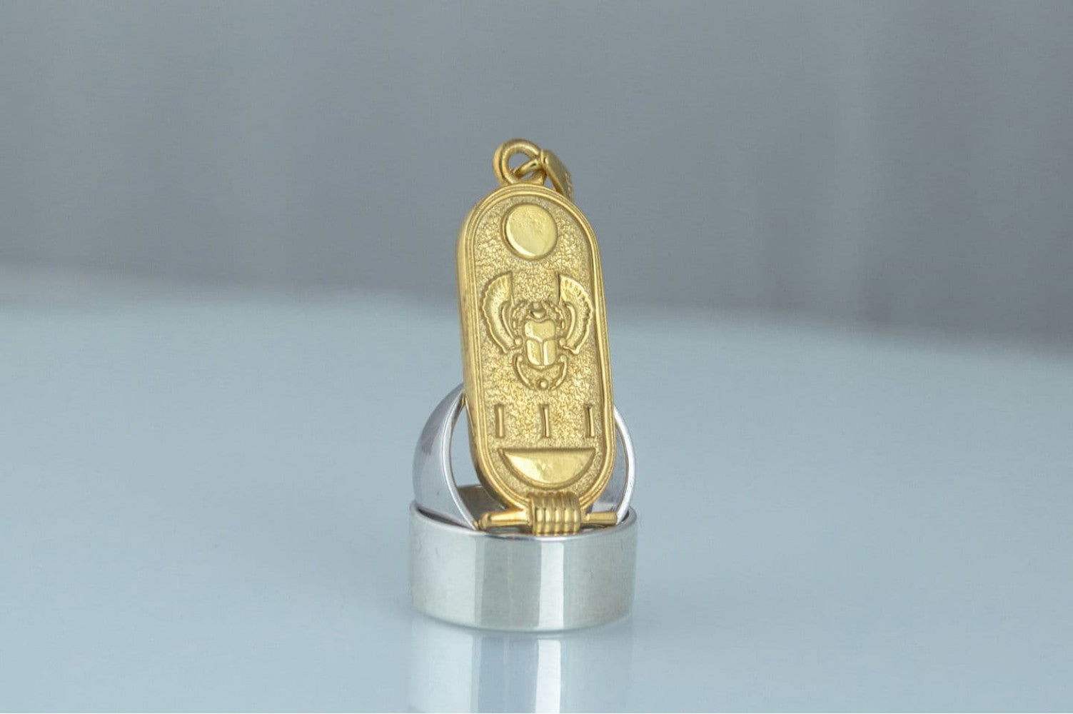 Pendant with Egypt Symbols Gold Egypt Handcrafted Jewelry - vikingworkshop