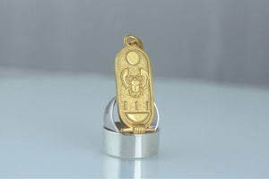 Pendant with Egypt Symbols Gold Egypt Handcrafted Jewelry - vikingworkshop