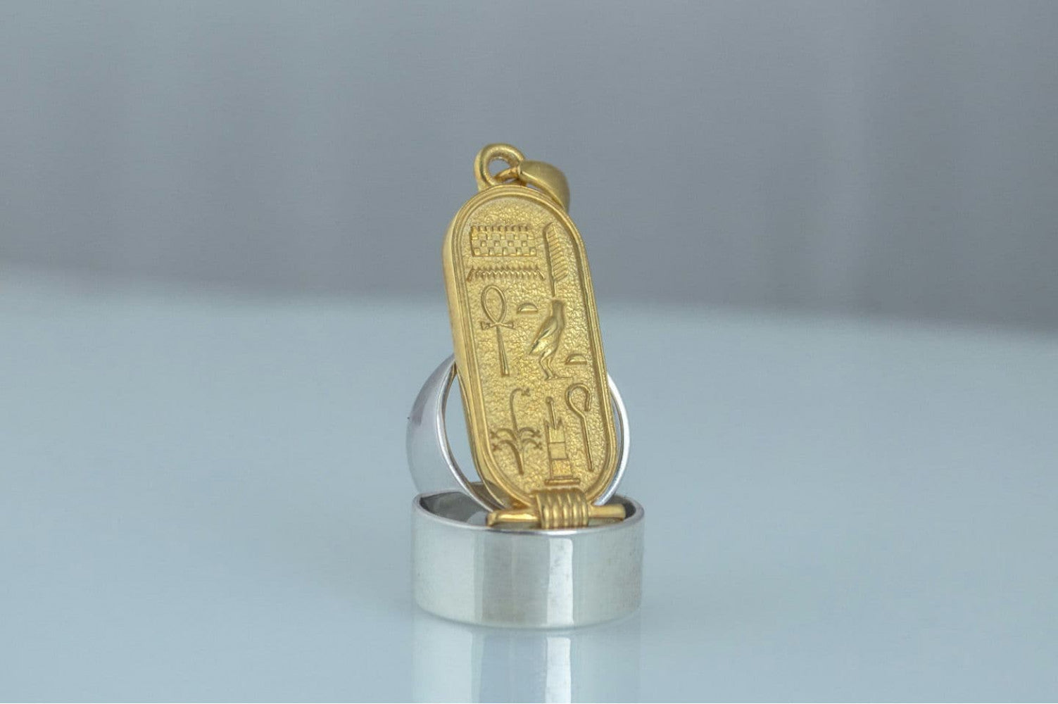 Pendant with Egypt Symbols Gold Egypt Handcrafted Jewelry - vikingworkshop