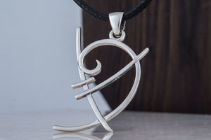 Unique Geometry Triangle Symbol Pendant Sterling Silver Jewelry - vikingworkshop