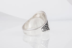 Ornament Ring Sterling Silver Unique Handmade Jewelry - vikingworkshop