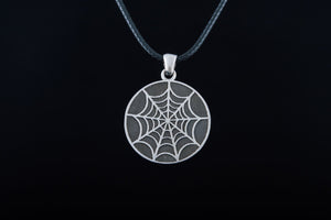 Halloween Pendant with Black Cat Sterling Silver Jewelry - vikingworkshop
