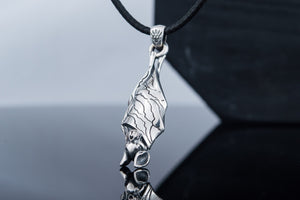 Bat Pendant Sterling Silver Halloween Jewelry - vikingworkshop