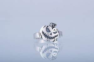 Ring with Pumpkin Sterling Silver Jewelry - vikingworkshop