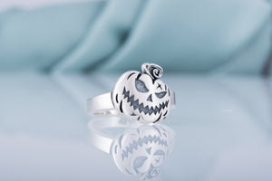 Ring with Pumpkin Sterling Silver Jewelry - vikingworkshop