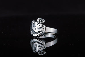 Ring with Pumpkin Sterling Silver Jewelry - vikingworkshop