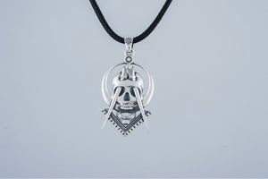 Masonic Style Pendant Sterling Silver Handmade Jewelry - vikingworkshop