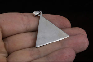 Masonic Symbol with Pyramid Sterling Silver Pendant - vikingworkshop