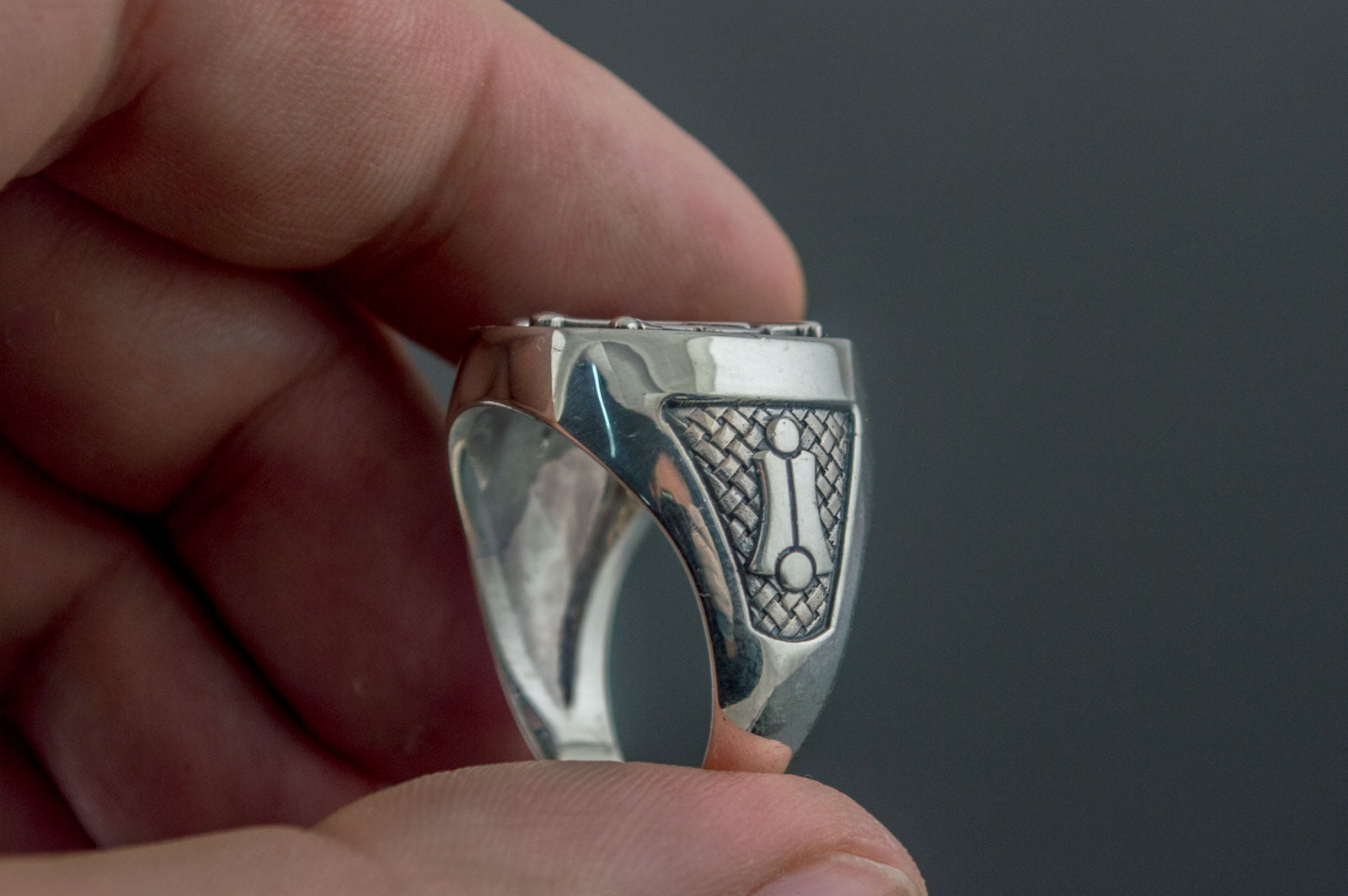 Master Mason Ring Sterling Silver Handmade Unique Jewelry - vikingworkshop