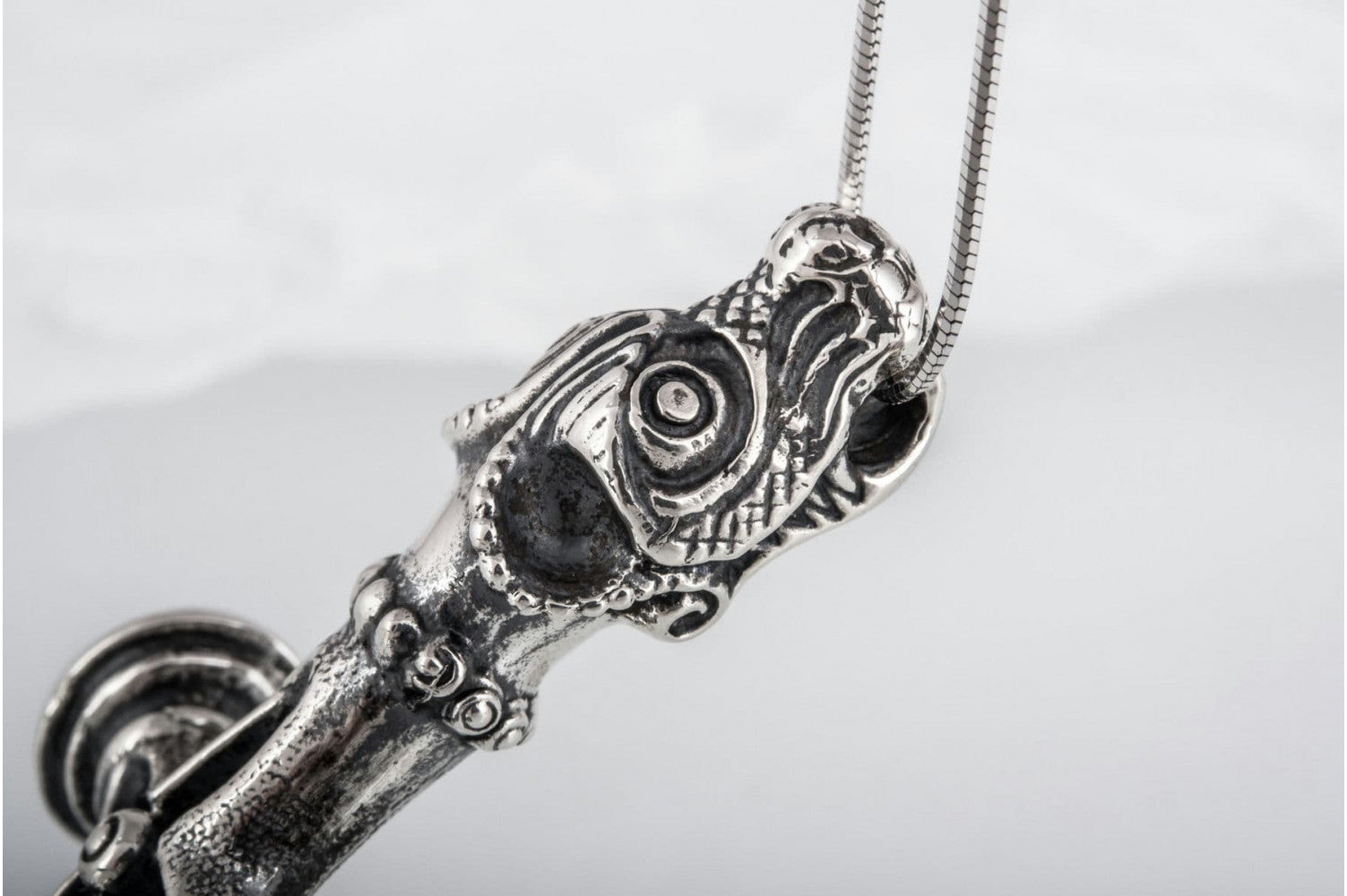 Thor's Hammer Pendant Sterling Silver Mjolnir aka Olaf Cross or Wolf Cross - vikingworkshop