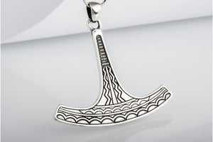 Ukko Thor's Hammer Pendant Sterling Silver Mjolnir - vikingworkshop