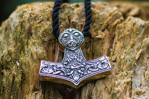 Thor's Hammer Pendant Sterling Silver Mjolnir Norse Jewelry - vikingworkshop