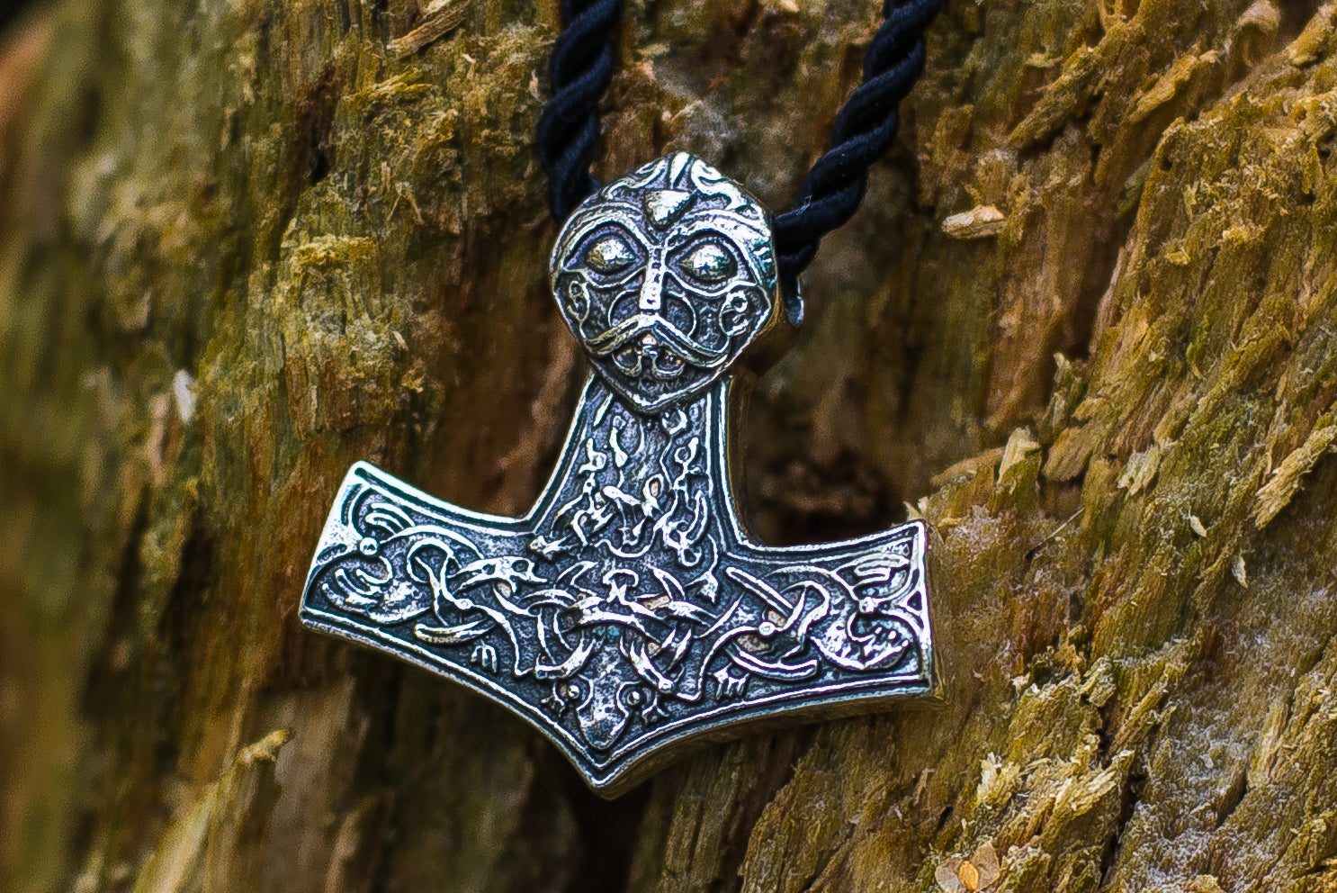 Thor's Hammer Pendant Sterling Silver Mjolnir Norse Jewelry - vikingworkshop