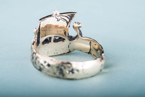 Drakkar Ring Bronze Handcrafted Norse Jewelry - vikingworkshop