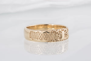 14K Gold Yggdrasil Symbol Ring Viking Jewelry - vikingworkshop