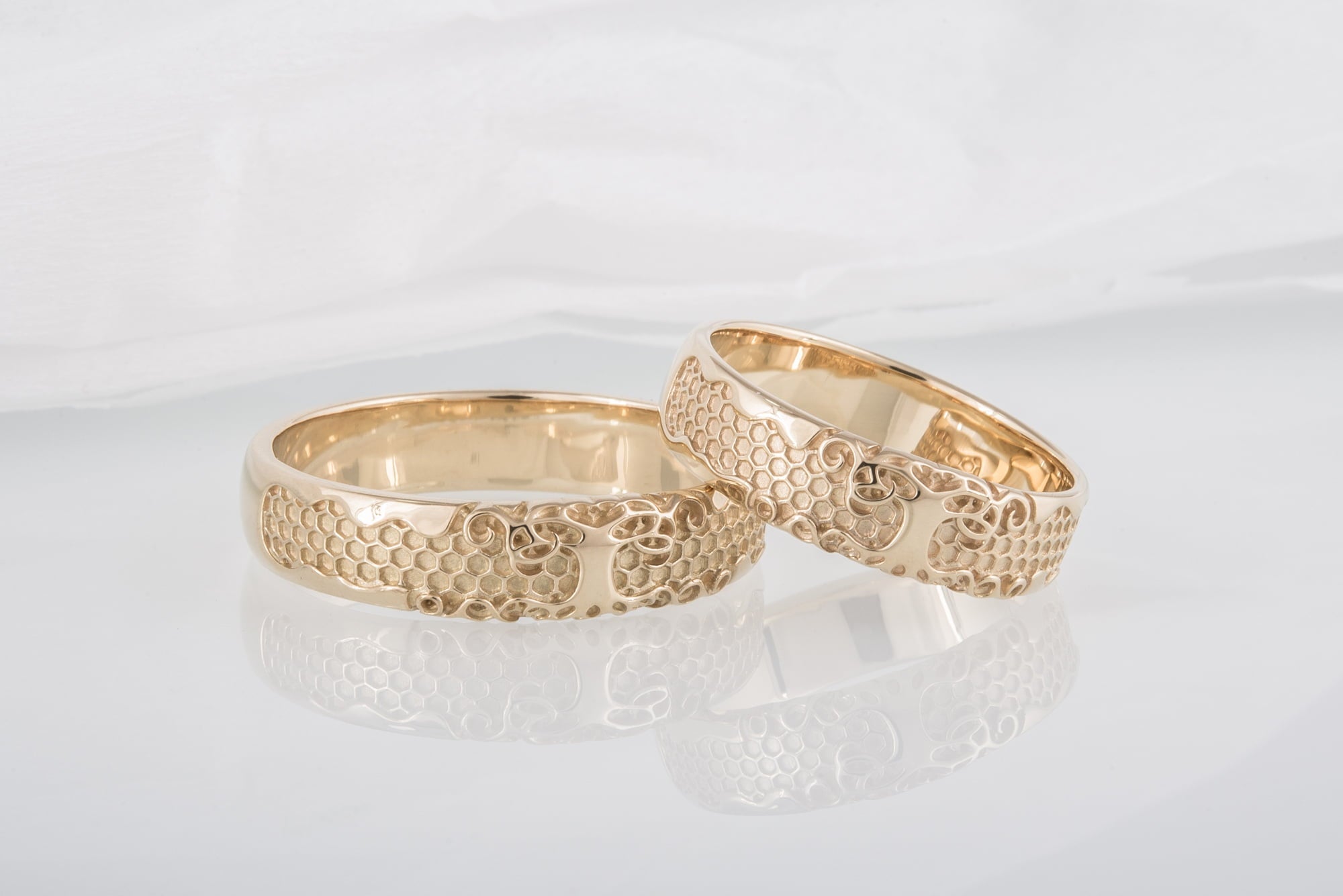 14K Gold Yggdrasil Symbol Ring Viking Jewelry - vikingworkshop