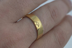 Spectre Ring Gold Unique Jewelry - vikingworkshop