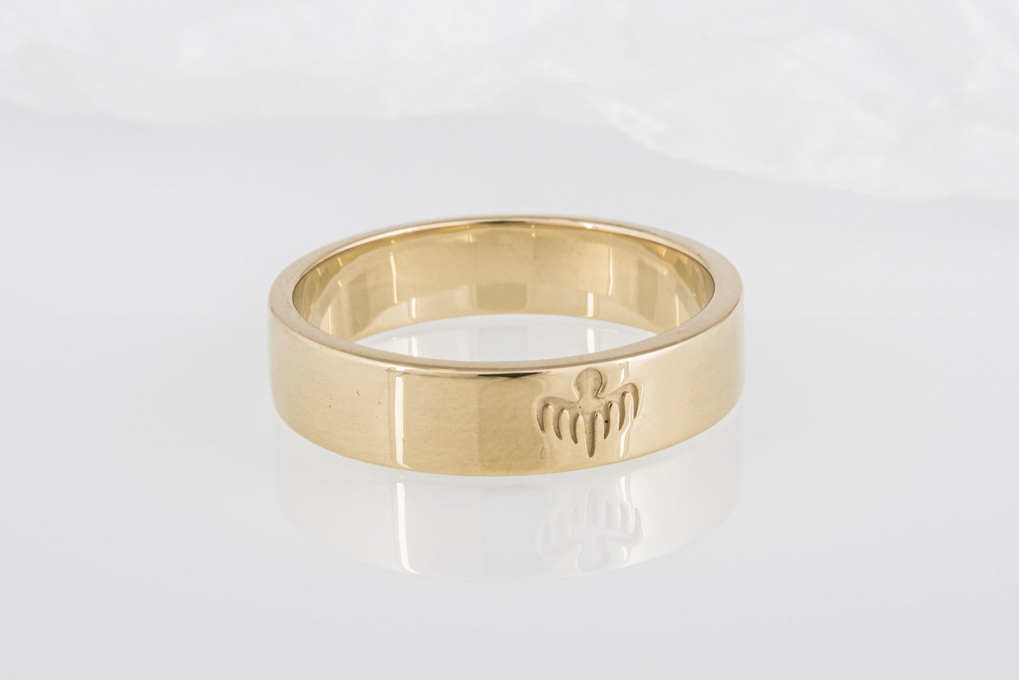 Spectre Ring Gold Unique Jewelry - vikingworkshop