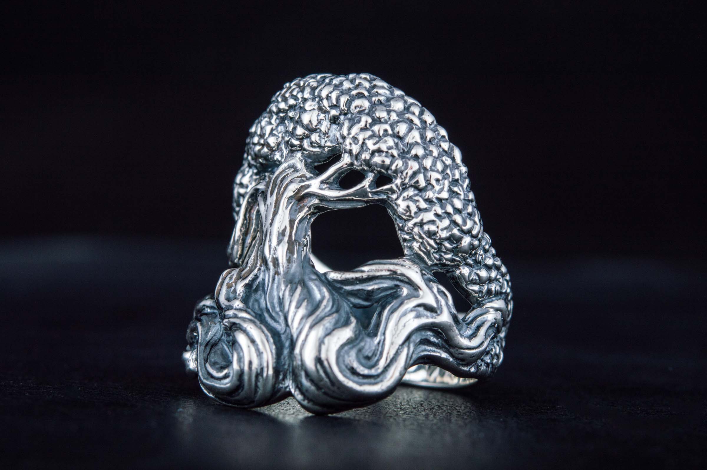 Yggdrasil World Tree Sterling Silver Viking Ring
