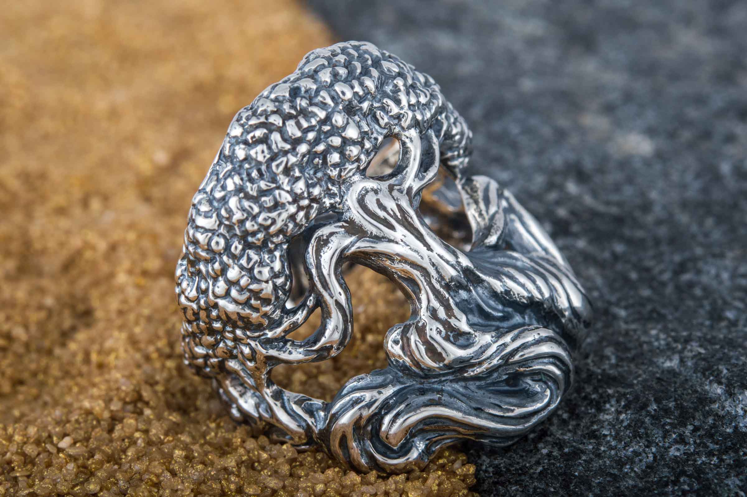 Yggdrasil World Tree Sterling Silver Viking Ring - vikingworkshop