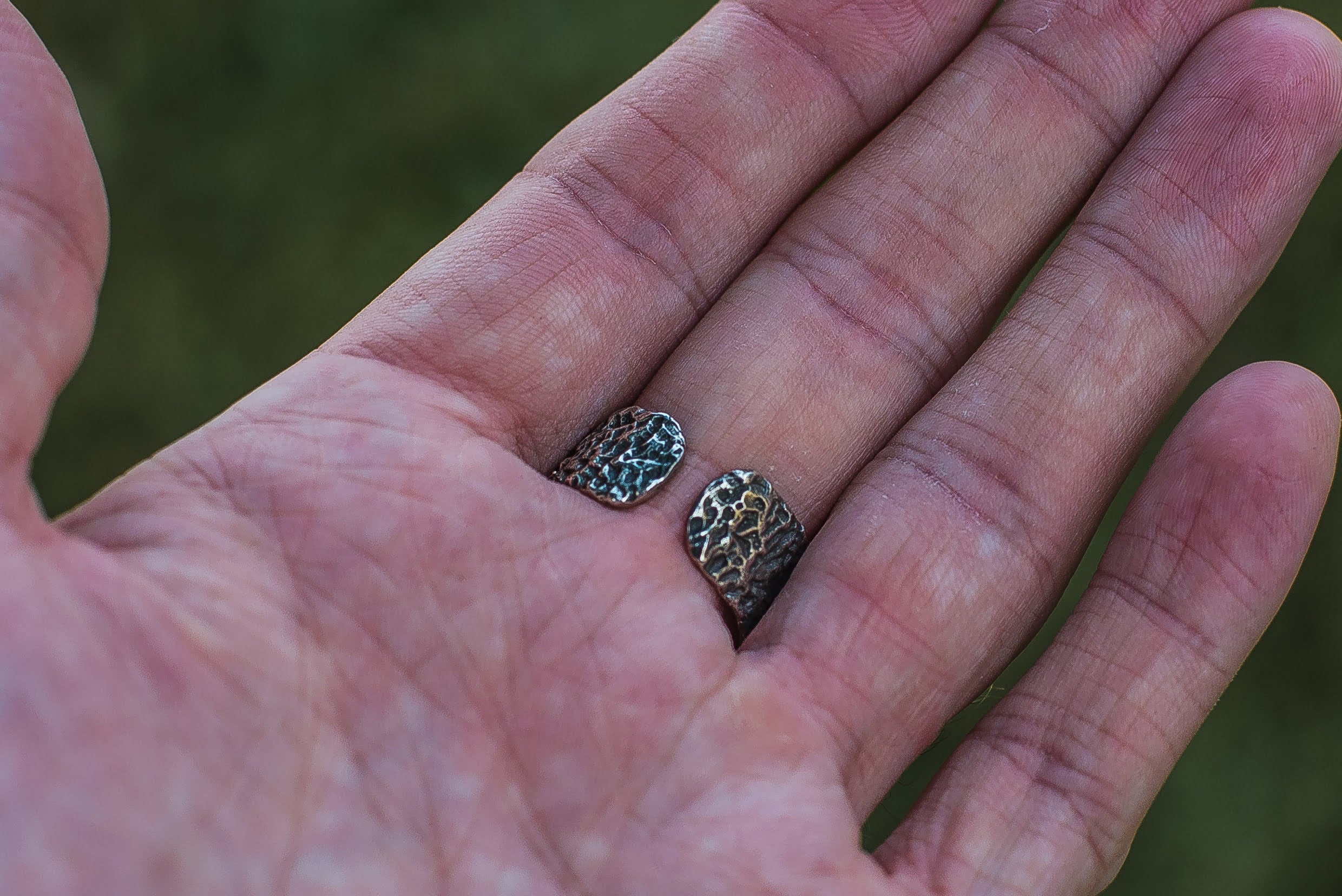 Ruined Helmet Sterling Silver Unique Ring Viking Jewelry - vikingworkshop