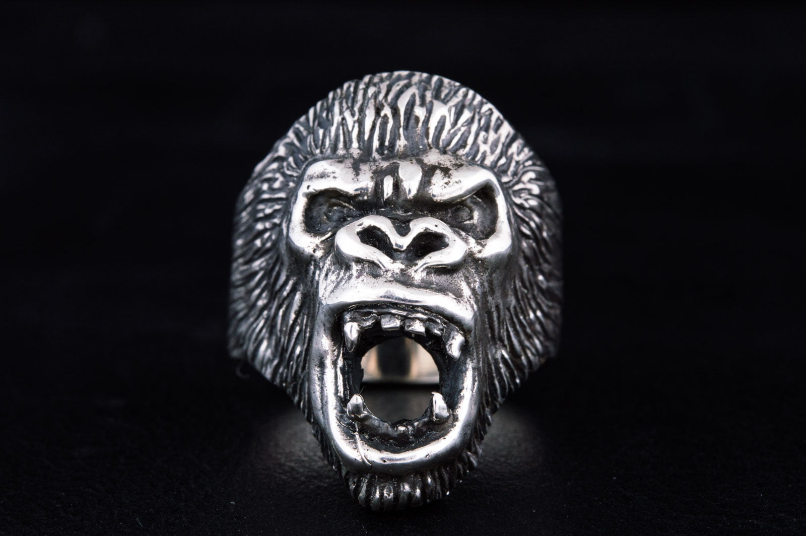 Ape Sterling Silver Animal Monkey Ring Unique Jewelry