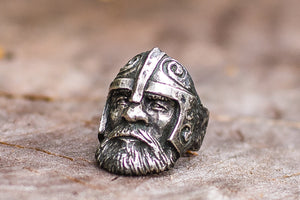 Viking Ring Sterling Silver Scandinavian Ring Norse Jewelry - vikingworkshop