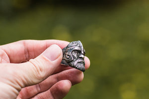 Viking Ring Sterling Silver Scandinavian Ring Norse Jewelry - vikingworkshop