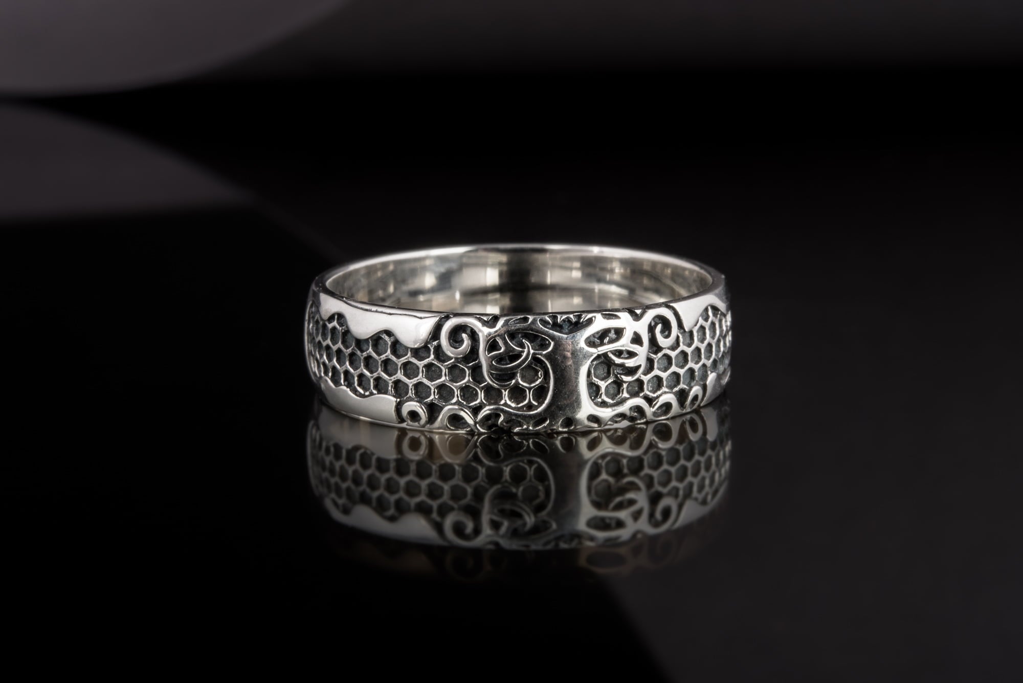 Yggdrasil Symbol Ring Sterling Silver Handmade Jewelry - vikingworkshop