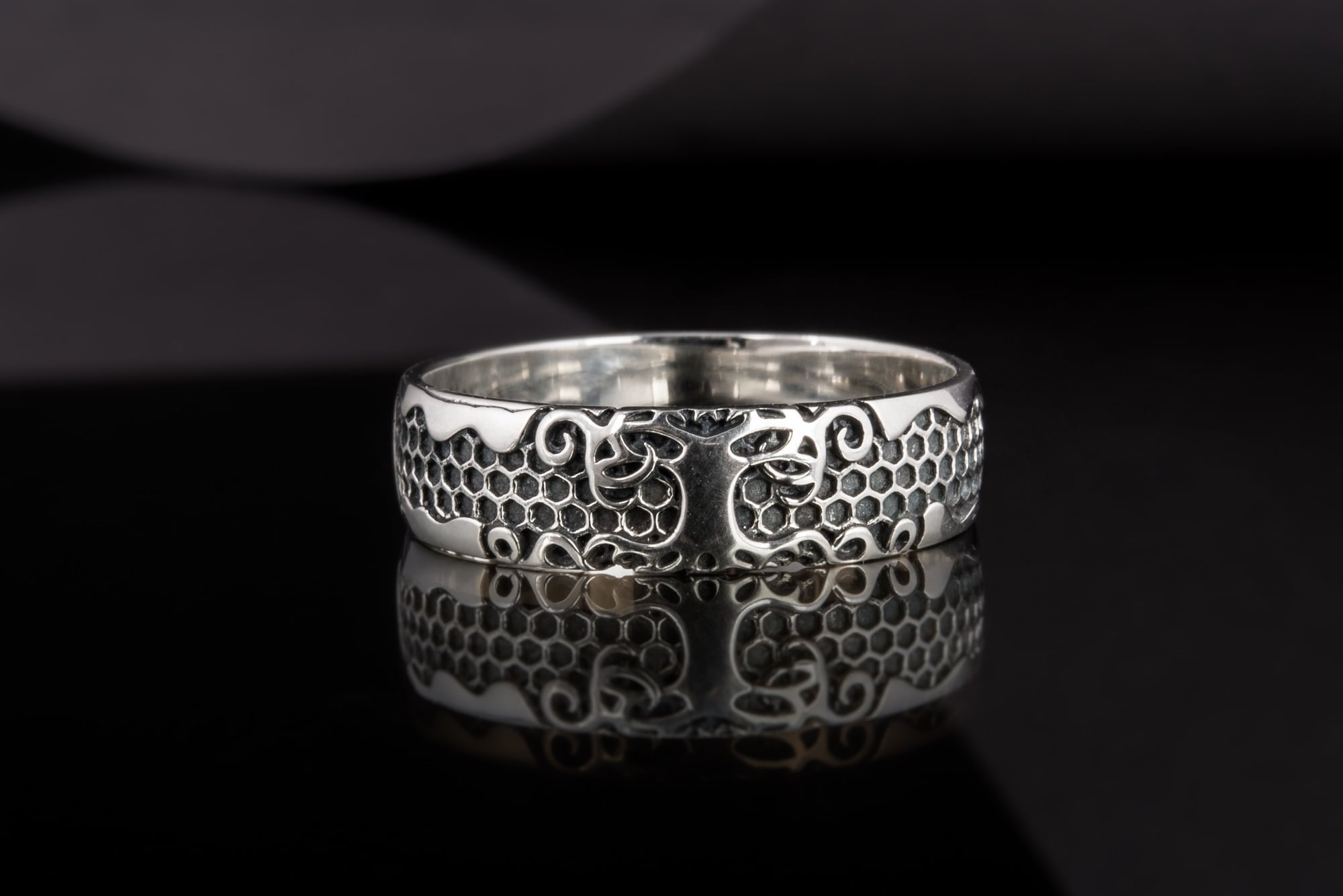 Yggdrasil Symbol Ring Sterling Silver Handmade Jewelry - vikingworkshop