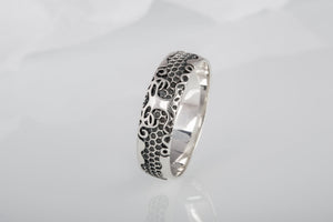 Yggdrasil Symbol Ring Sterling Silver Handmade Jewelry - vikingworkshop