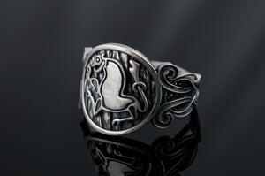 Animal Symbol with Viking Ornament Sterling Silver Norse Jewelry - vikingworkshop