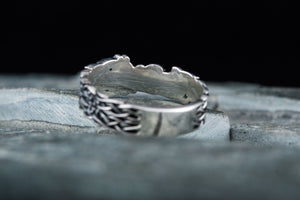 Fenrir Ring Handcrafted Sterling Silver Viking Jewelry - vikingworkshop