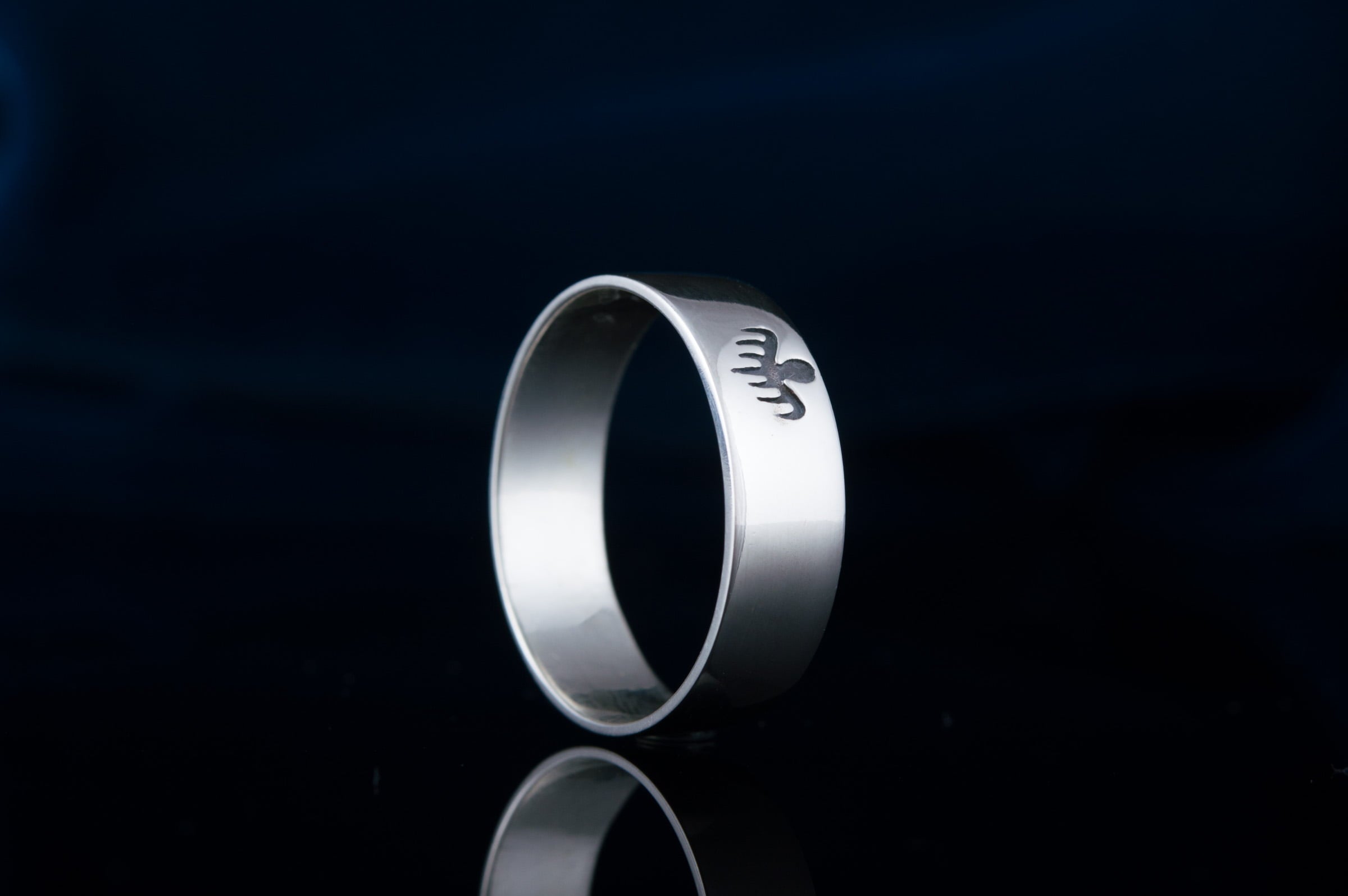 Spectre Ring Sterling Silver Unique Jewelry - vikingworkshop