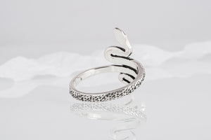 Unique 925 Silver Snake Ring, Unique fashion Jewelry - vikingworkshop